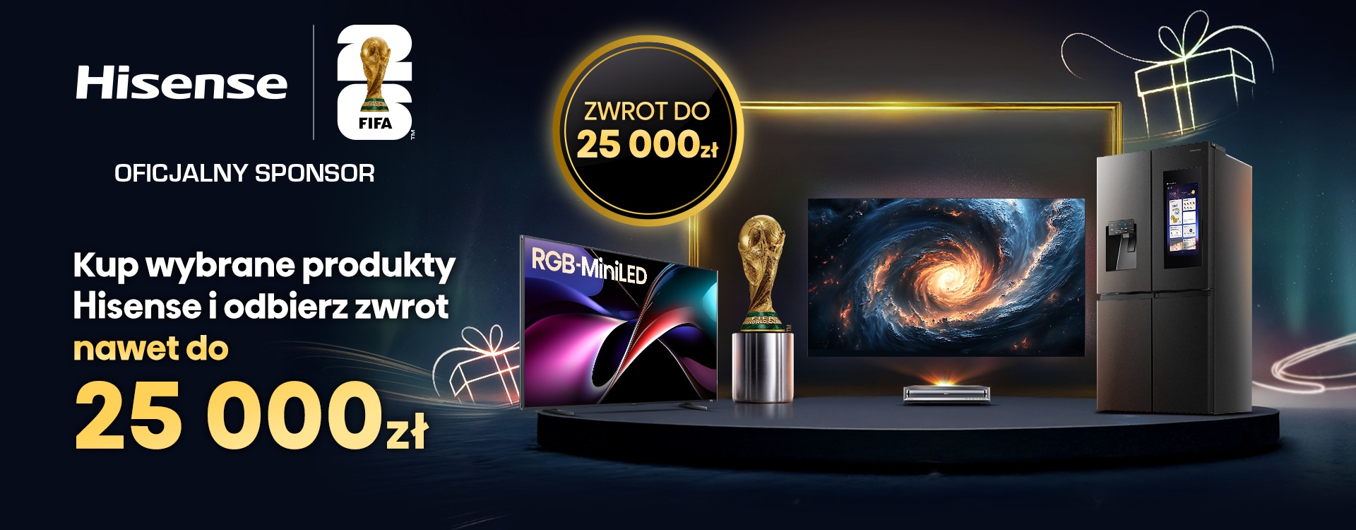 Kup wybrane produkty Hisense, zarejestruj zakup i odbierz zwrot