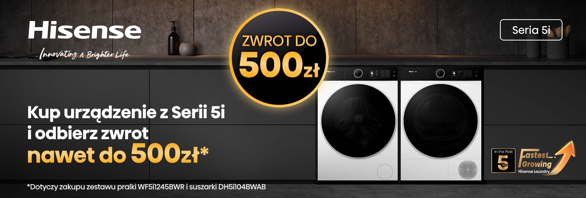 Kup wybrane produkty Hisense, zarejestruj zakup i odbierz zwrot